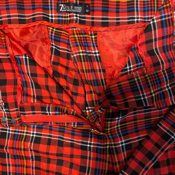 Plaid wide leg slacks - Picture 2 of 5